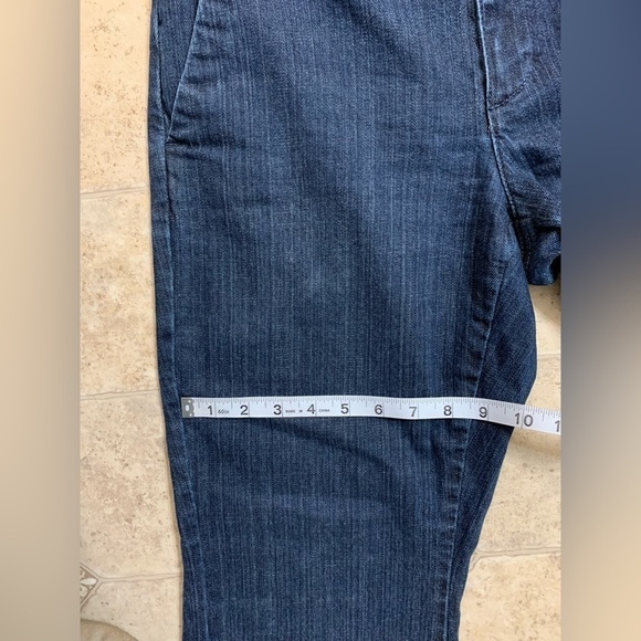 Women’s Tommy Hilfiger Trouser Denim Jeans Wide Leg Sz 10S Short Dark Wash - Picture 6 of 10